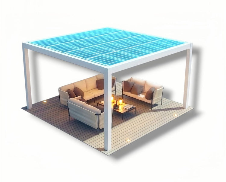 PÉRGOLA SOLAR / BETERÍA / CALENTADORES / AIRES