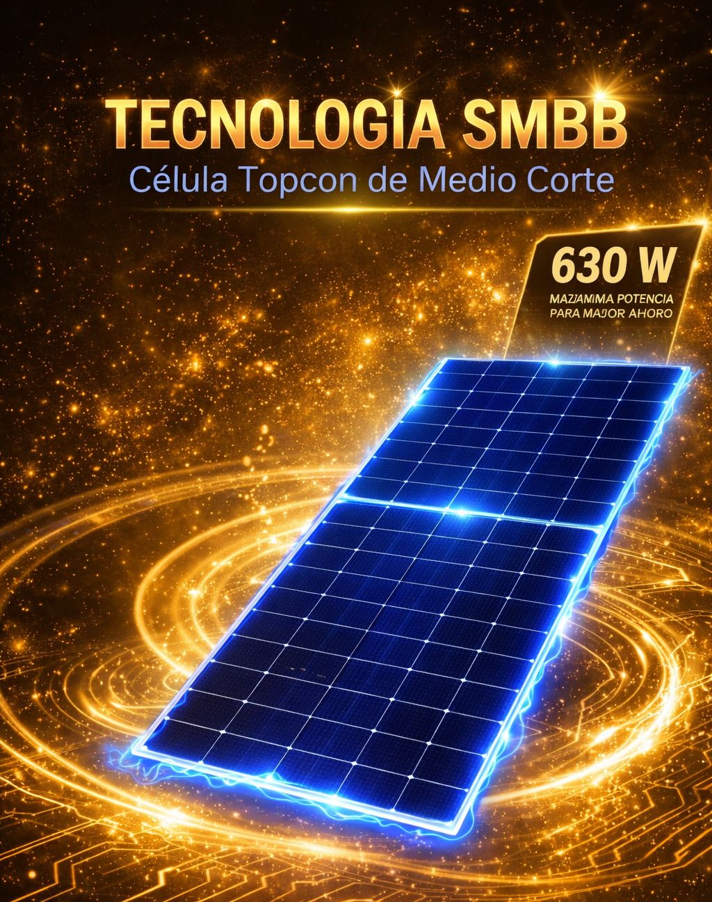 12 PANELES SOLARES 630 W + AIRE ACONDICIONADO